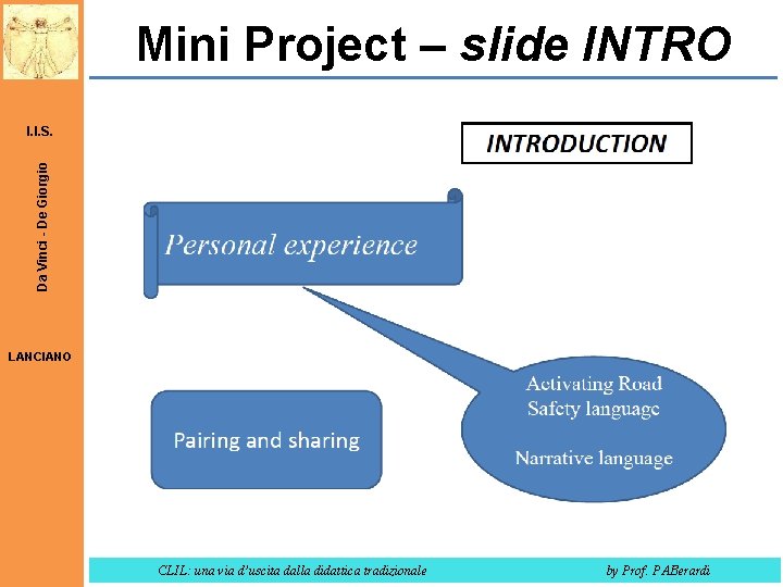 Mini Project – slide INTRO Da Vinci - De Giorgio I. I. S. LANCIANO