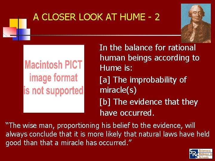 A CLOSER LOOK AT HUME - 2 [a] [b] In the balance for rational