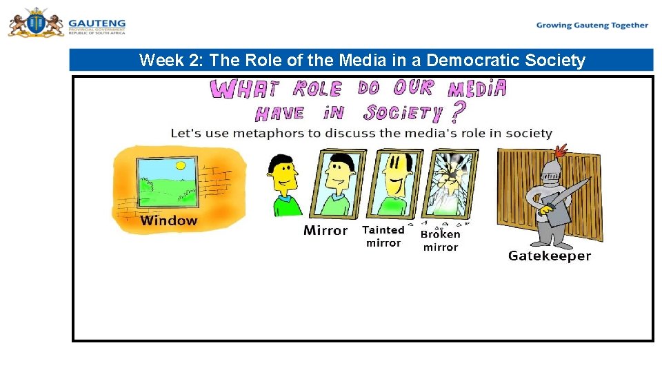 Week 2: The Role of the Media in a Democratic Society 