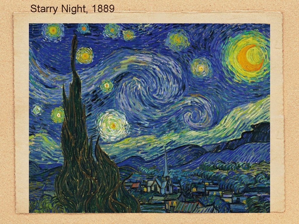 Starry Night, 1889 Starry Night, 1889