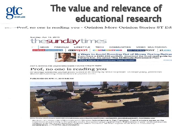 The value and relevance of educational research 