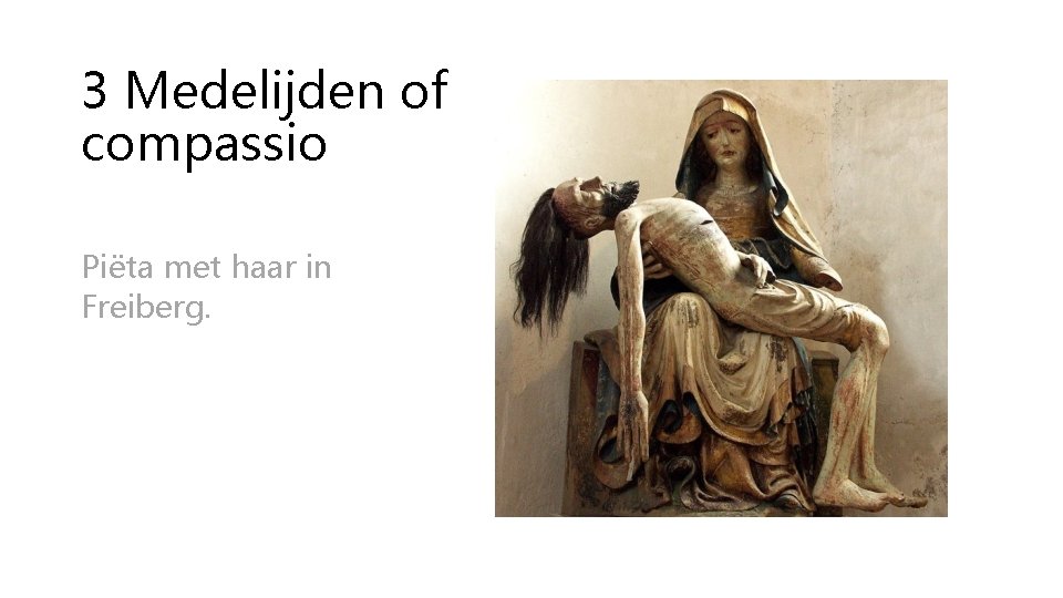 3 Medelijden of compassio Piëta met haar in Freiberg. 