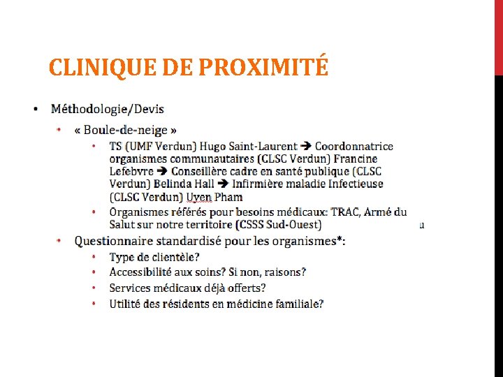  CLINIQUE DE PROXIMITÉ 