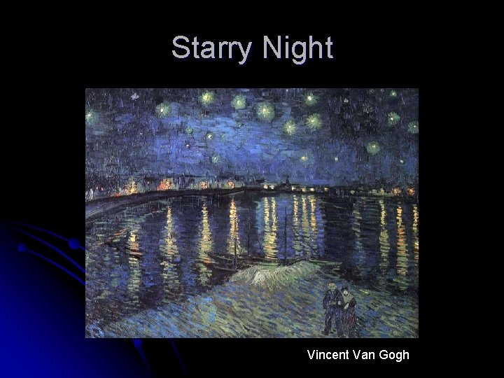 Starry Night Vincent Van Gogh 