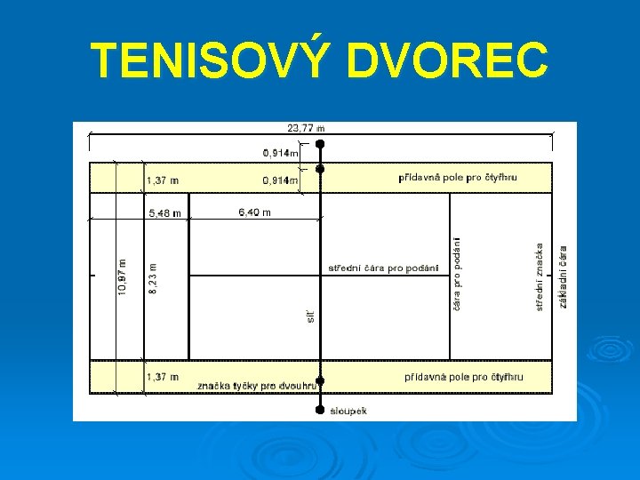 TENISOVÝ DVOREC 