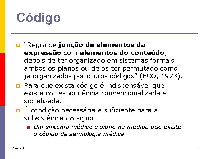 Código p p p “Regra de junção de elementos da expressão com elementos do