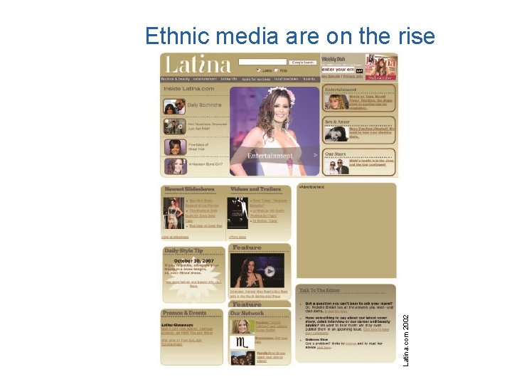 Latina. com 2002 Ethnic media are on the rise 