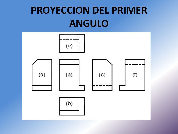 PROYECCION DEL PRIMER ANGULO 