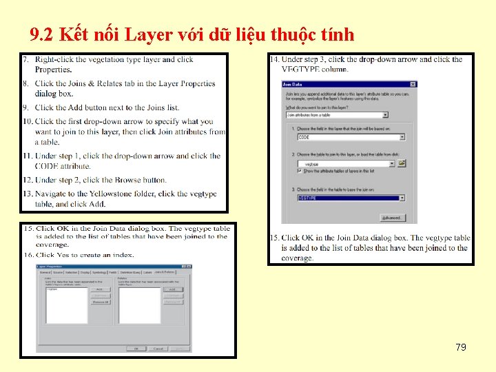 9. 2 Kết nối Layer với dữ liệu thuộc tính 79 