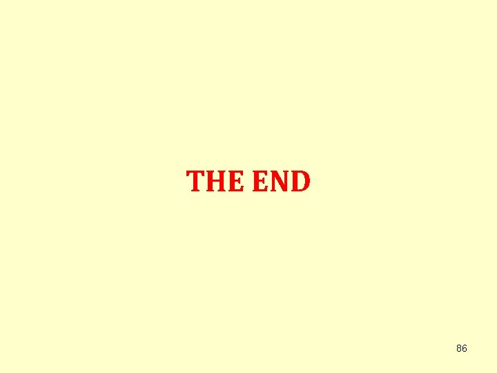 THE END 86 