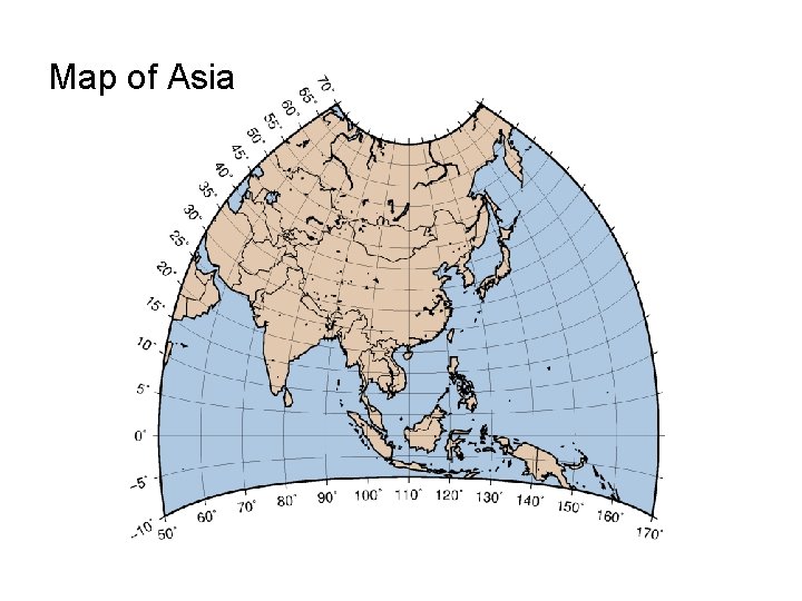 Map of Asia 