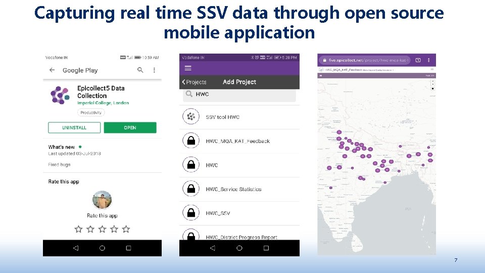 Capturing real time SSV data through open source mobile application 7 