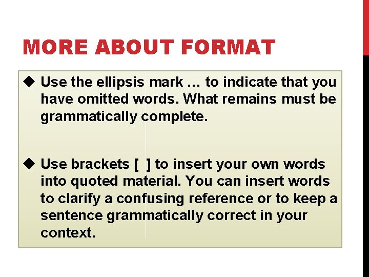 Ellipses Example Mla PLAGIARISM MLA FORMAT MOST ENGLISH COURSES AND SOME