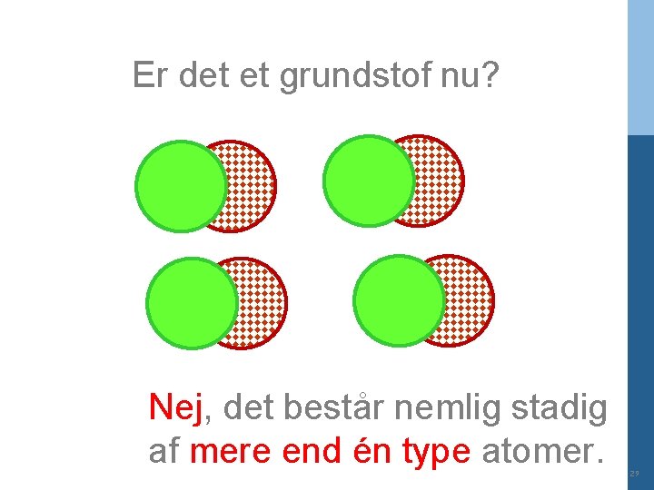 Er det et grundstof nu? Nej, det består nemlig stadig af mere end én