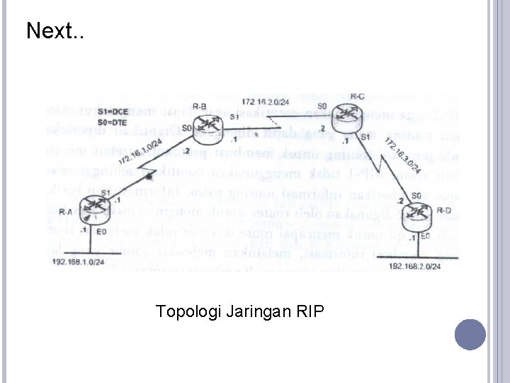 Next. . Topologi Jaringan RIP 