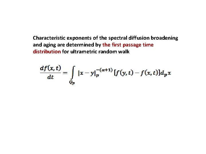 Characteristic exponents of the spectral diffusion broadening and aging are determined by the first