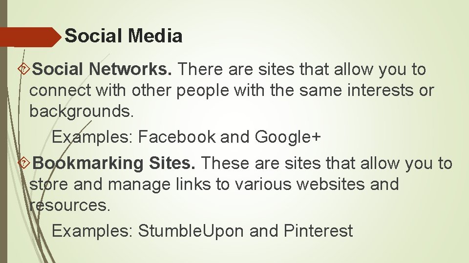 Social Media Social Networks. There are sites that allow you to connect with other Social Media Social Networks. There are sites that allow you to connect with other