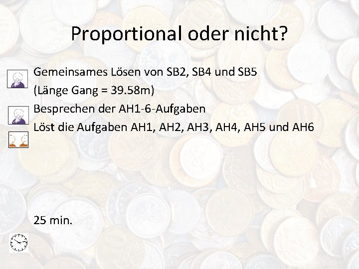 Proportional oder nicht? Gemeinsames Lösen von SB 2, SB 4 und SB 5 (Länge