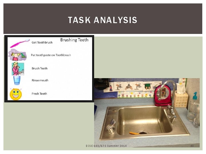 TASK ANALYSIS ECSE 603/672 Summer 2018 40 