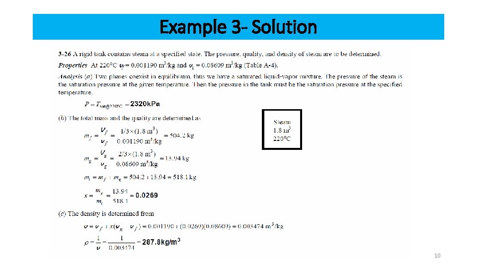 Example 3 - Solution 10 Example 3 - Solution 10