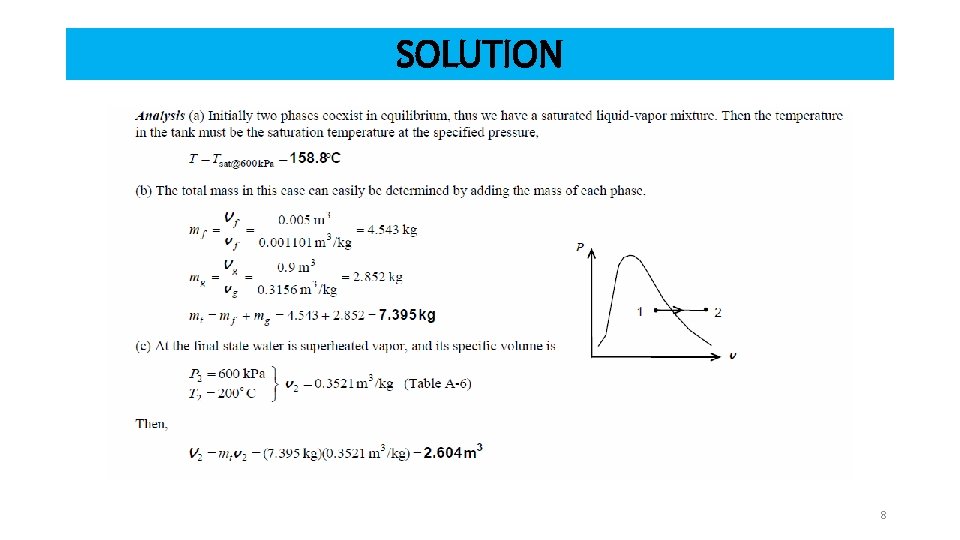 SOLUTION 8 SOLUTION 8