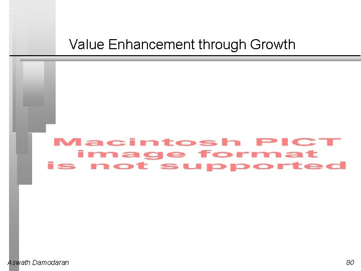 Value Enhancement through Growth Aswath Damodaran 80 