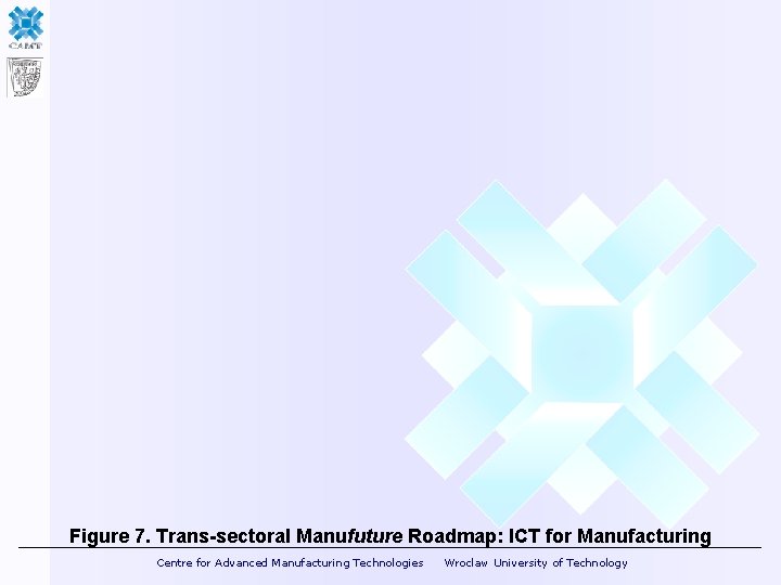 Figure 7. Trans-sectoral Manufuture Roadmap: ICT for Manufacturing Centre for Advanced Manufacturing Technologies Wroclaw