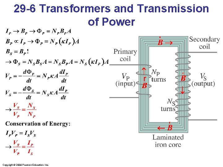 29 -6 Transformers and Transmission of Power Copyright © 2009 Pearson Education, Inc. 