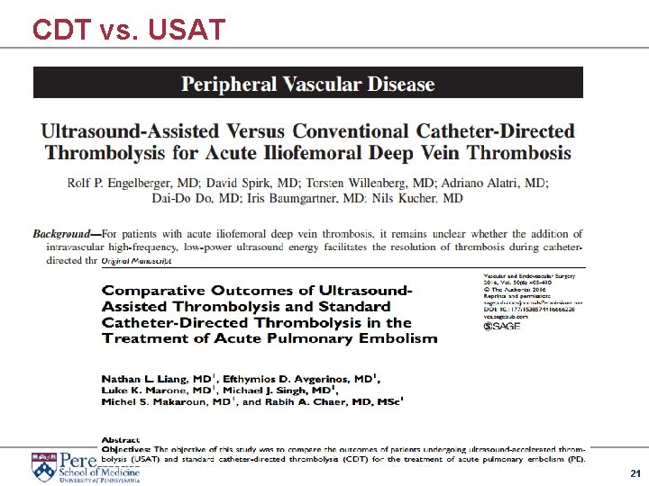 CDT vs. USAT 21 