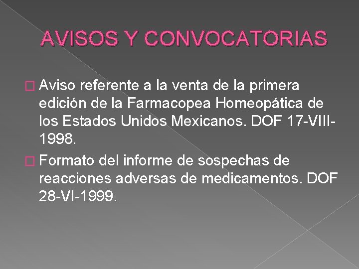 AVISOS Y CONVOCATORIAS � Aviso referente a la venta de la primera edición de