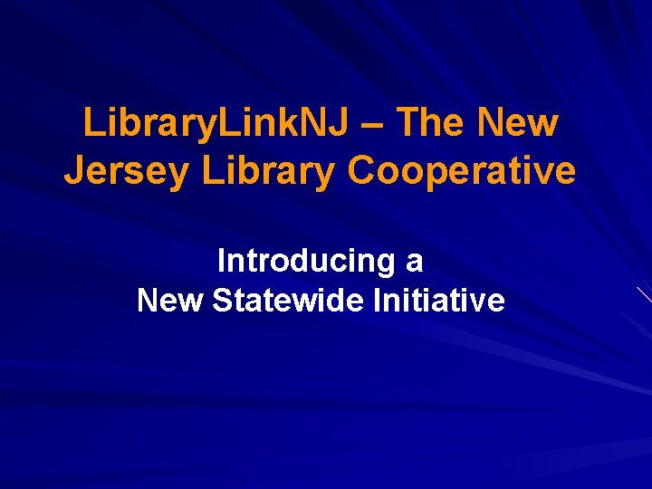 Library Link NJ The New Jersey Library Cooperative