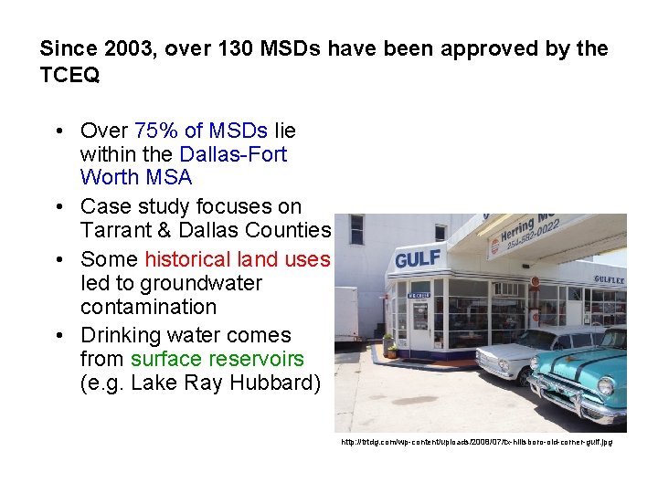 Since 2003, over 130 MSDs have been approved by the TCEQ • Over 75%