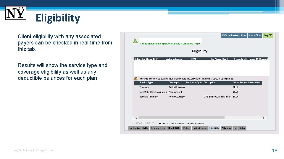 Eligibility Client eligibility with any associated payers can be checked in real-time from this Eligibility Client eligibility with any associated payers can be checked in real-time from this