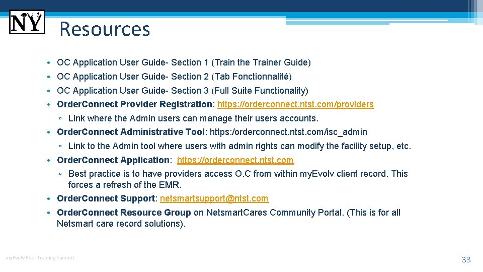 Resources • • OC Application User Guide- Section 1 (Train the Trainer Guide) OC Resources • • OC Application User Guide- Section 1 (Train the Trainer Guide) OC