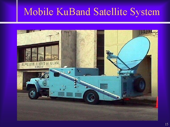 Mobile Ku. Band Satellite System 15 