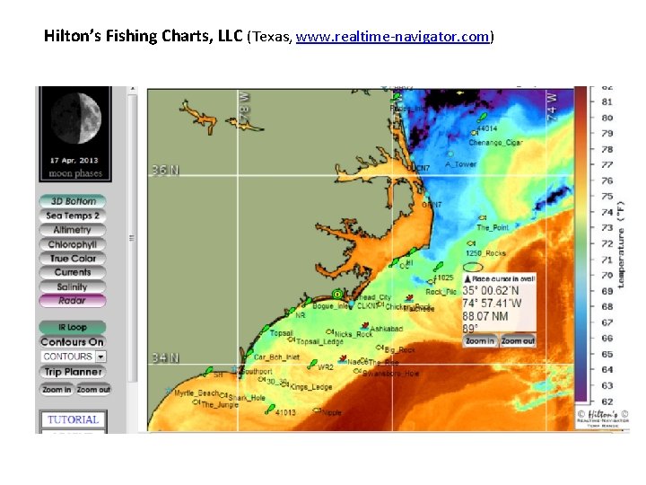 Hilton’s Fishing Charts, LLC (Texas, www. realtime-navigator. com) 