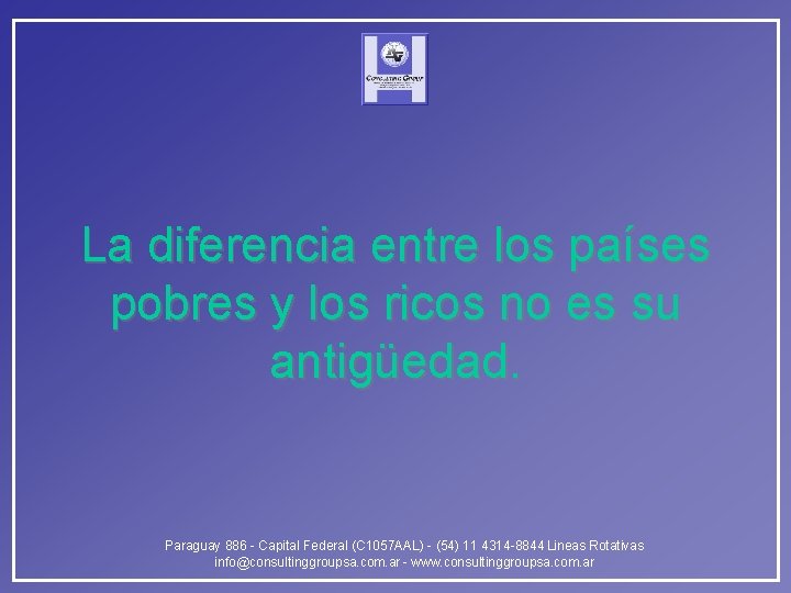 La diferencia entre los países pobres y los ricos no es su antigüedad. Paraguay