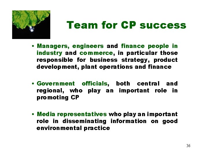 Team for CP success • Managers, engineers and finance people in industry and commerce, Team for CP success • Managers, engineers and finance people in industry and commerce,