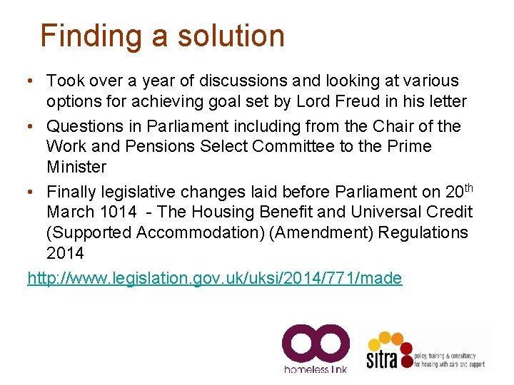 Finding a solution • Took over a year of discussions and looking at various Finding a solution • Took over a year of discussions and looking at various