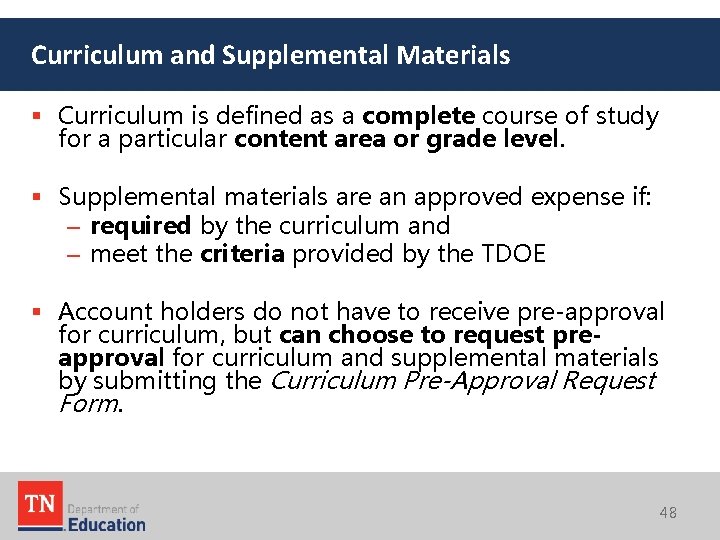 Curriculum and Supplemental Materials § Curriculum is defined as a complete course of study