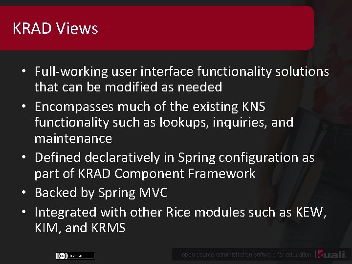 KRAD Views • Full-working user interface functionality solutions that can be modified as needed