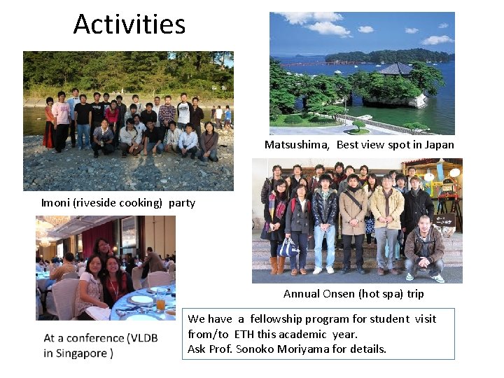 Activities Matsushima, Best view spot in Japan Imoni (riveside cooking) party Annual Onsen (hot