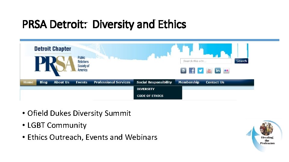 PRSA Detroit: Diversity and Ethics • Ofield Dukes Diversity Summit • LGBT Community •