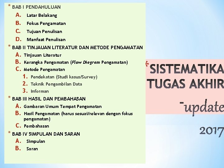 * BAB I PENDAHULUAN A. Latar Belakang B. Fokus Pengamatan C. Tujuan Penulisan D.