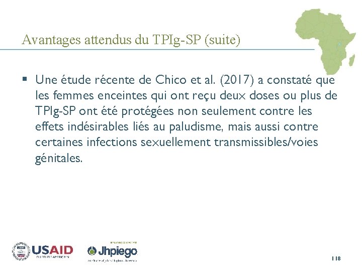 Avantages attendus du TPIg-SP (suite) § Une étude récente de Chico et al. (2017)