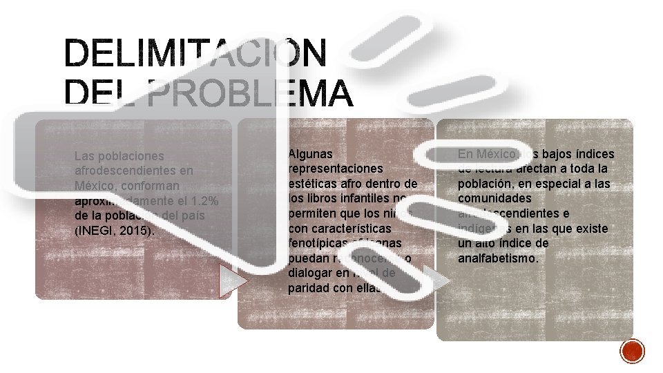 Las poblaciones afrodescendientes en México, conforman aproximadamente el 1. 2% de la población del