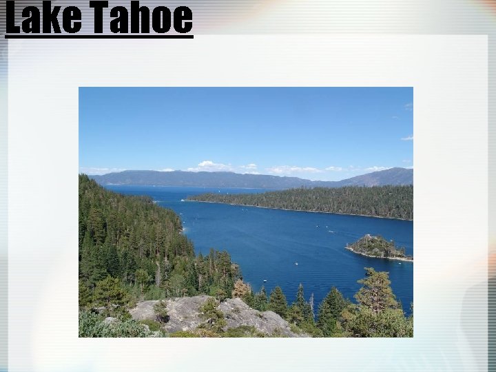 Lake Tahoe 