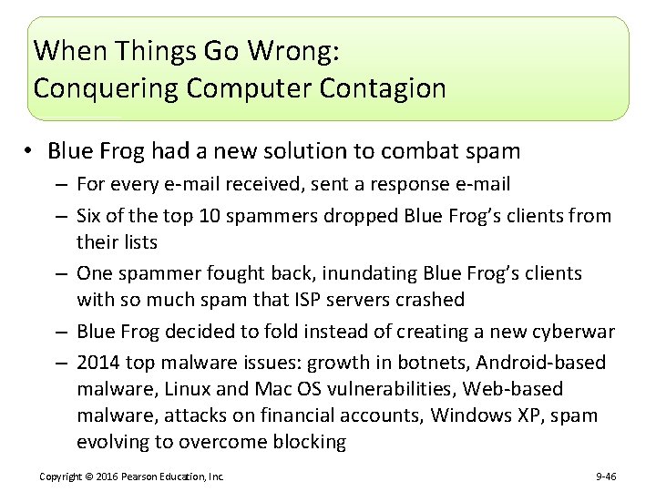 When Things Go Wrong: Conquering Computer Contagion • Blue Frog had a new solution