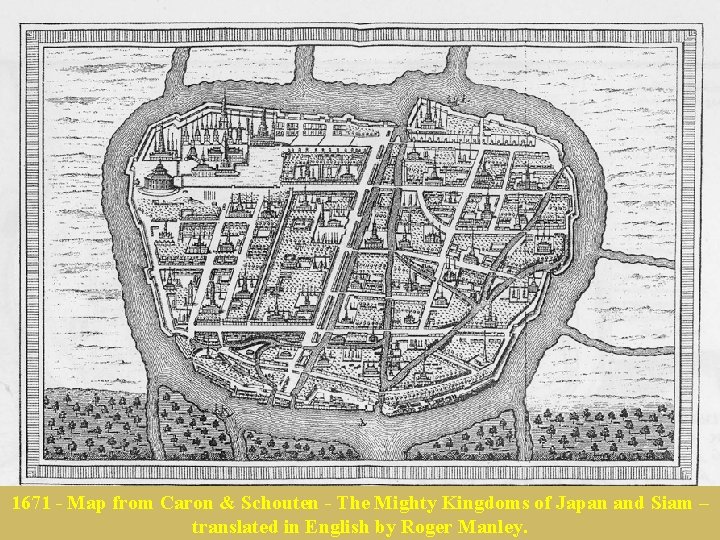 1671 - Map from Caron & Schouten - The Mighty Kingdoms of Japan and