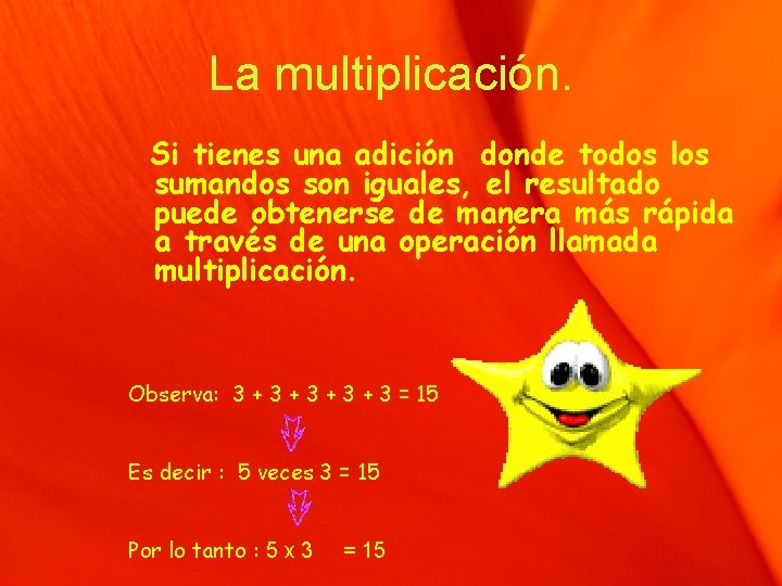 La multiplicación. Si tienes una adición donde todos los sumandos son iguales, el resultado